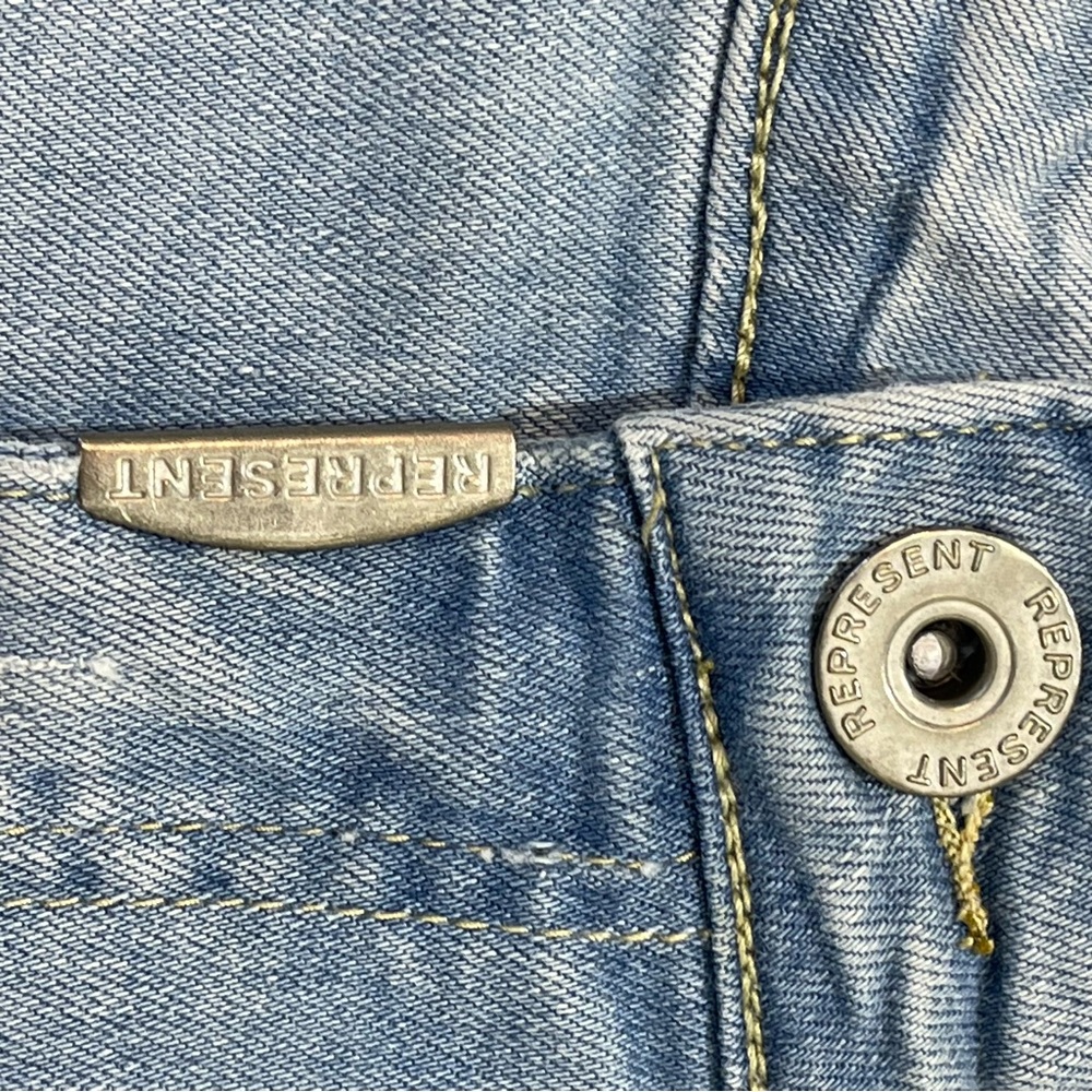 REPRESENT WOMENS SIZE 32 DISTRESSED JEANS - Picture 5 of 7
